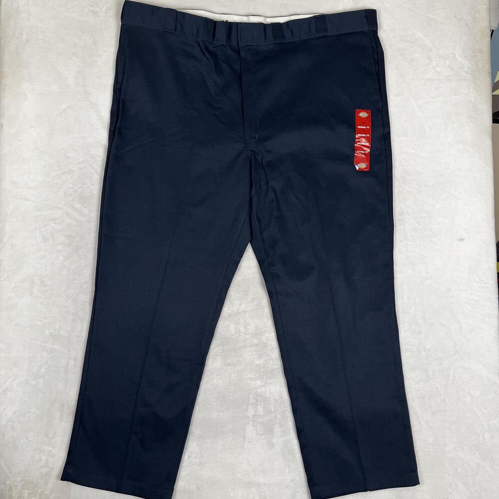 Dickies 874 Work Pants Mens 50x32 Navy Blue Original Fit Flex Big & Tall NEW